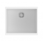 Aqu White Granite Quartz Stone Kitchen Sink Single Bowl